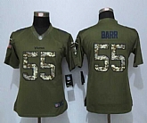 Women Nike Limited Minnesota Vikings #55 Barr Green Salute To Service Jersey,baseball caps,new era cap wholesale,wholesale hats